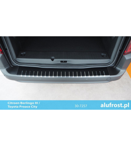 Rear bumper protector + carbon foil CITROEN BERLINGO III