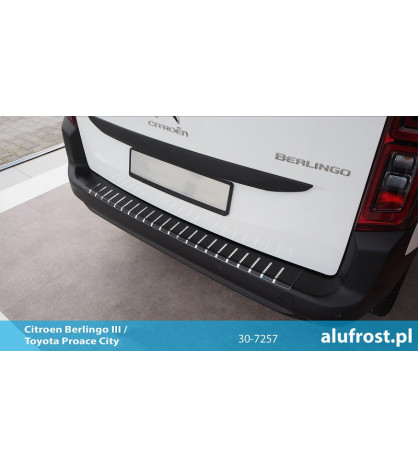 Rear bumper protector + carbon foil CITROEN BERLINGO III
