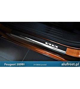 Door sills + carbon foil PEUGEOT 2008 I