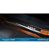 Door sills + carbon foil PEUGEOT 2008 I