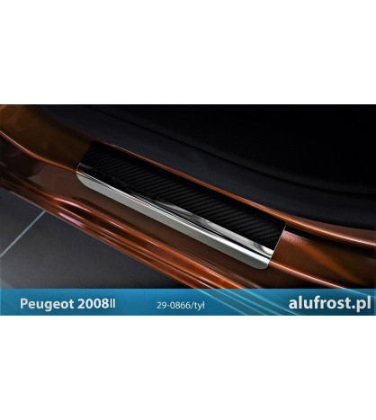 Door sills + carbon foil PEUGEOT 2008 I