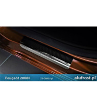 Door sills + carbon foil PEUGEOT 2008 I
