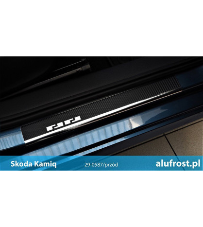 Door sills + carbon foil SKODA KAMIQ