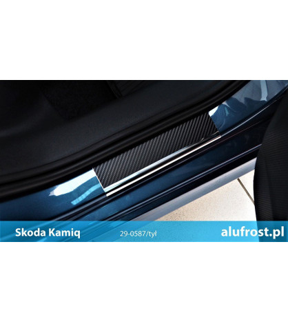 Door sills + carbon foil SKODA KAMIQ