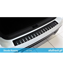 Rear bumper protector + carbon foil SKODA KAMIQ