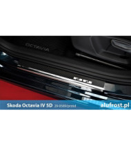 Door sills + carbon foil SKODA OCTAVIA II