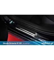 Door sills + carbon foil SKODA OCTAVIA II