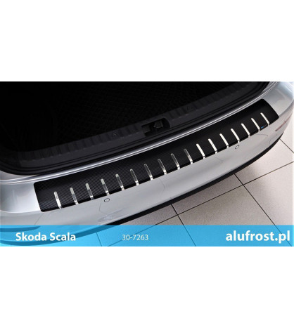 Ladenkantenschutz + carbon folie SKODA SCALA