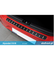 Płaska nakładka na zderzak (stal + folia karbonowa) HYUNDAI i10 I