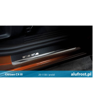 Nakładki progowe + folia karbonowa CITROEN C4 III