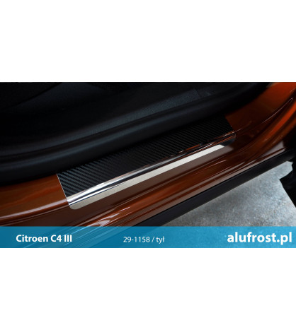 Seuil de porte + fibre en carbone CITROEN C4 II