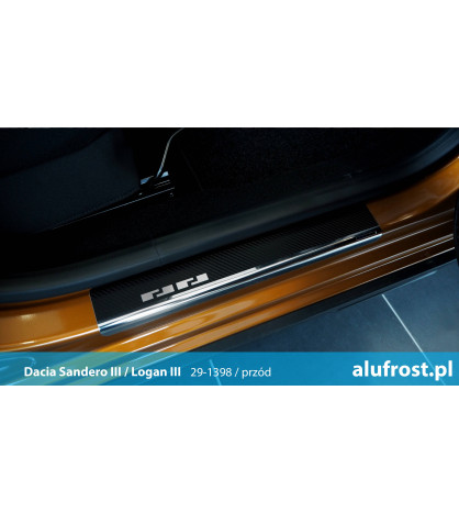 Door sills + carbon foil DACIA SANDERO II