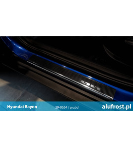 Nakładki progowe + folia karbonowa HYUNDAI SANTA FE IV