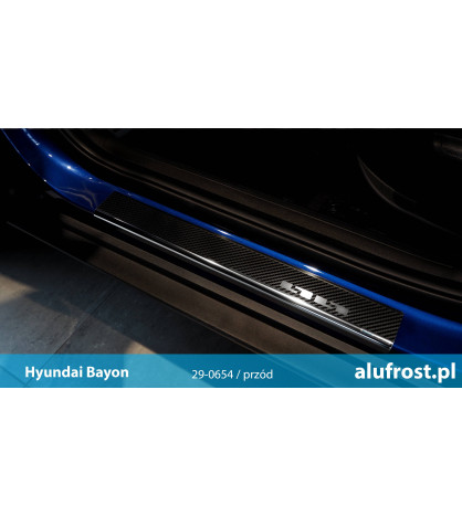 Nakładki progowe + folia karbonowa HYUNDAI SANTA FE IV