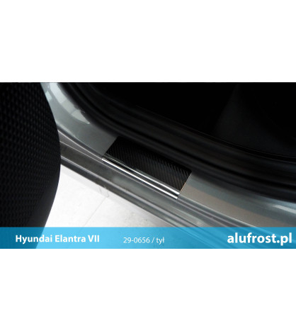 Nakładki progowe + folia karbonowa HYUNDAI ELANTRA V