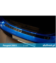 Płaska nakładka na zderzak (stal + folia karbonowa) PEUGEOT 207 3D | 5D