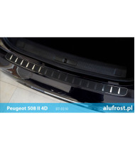 Płaska nakładka na zderzak (stal + folia karbonowa) PEUGEOT 5008