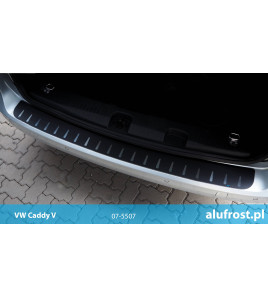 Płaska nakładka na zderzak (stal + folia karbonowa) VOLKSWAGEN CADDY III