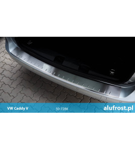 Rear bumper protector (inox) VOLKSWAGEN CADDY III FL