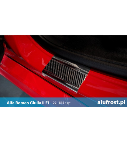 Seuil de porte + fibre en carbone ALFA ROMEO 156