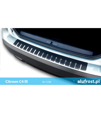 Nakładka na zderzak + folia karbonowa CITROEN C5 II 4D