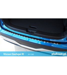 Nakładka na zderzak + folia karbonowa NISSAN QASHQAI II