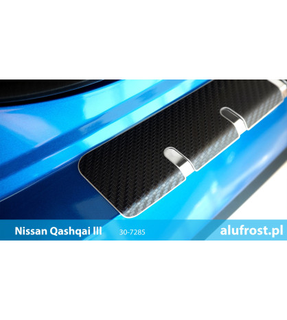 Protection de seuil de chargement + fibre en carbone NISSAN QASHQAI II
