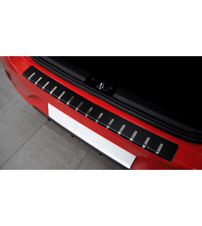 Nakładka na zderzak + folia karbonowa MERCEDES KLASA E (W212) 4D