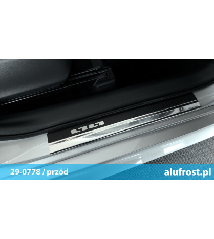 Einstiegsleisten + carbon folie TOYOTA YARIS III 5D