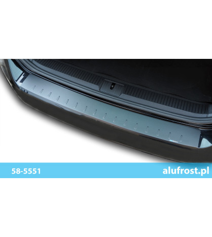 Rear bumper protector (black matt) VOLKSWAGEN PASSAT B8 KOMBI