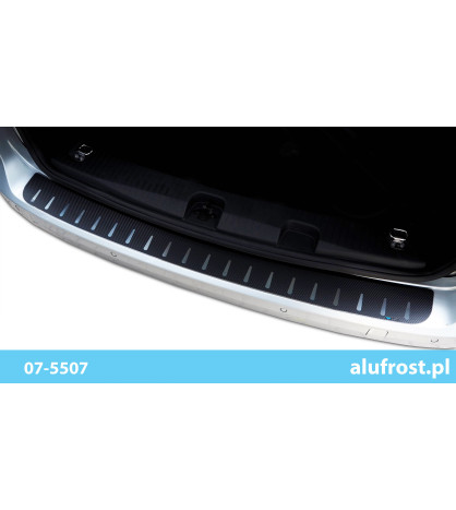 Rear bumper protector (steal + carbon foil) FORD TOURNEO CONNECT III