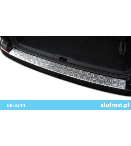 Rear bumper protector (aluminium) VOLKSWAGEN T6 TRANSPORTER / T6 MULTIVAN (hatch)