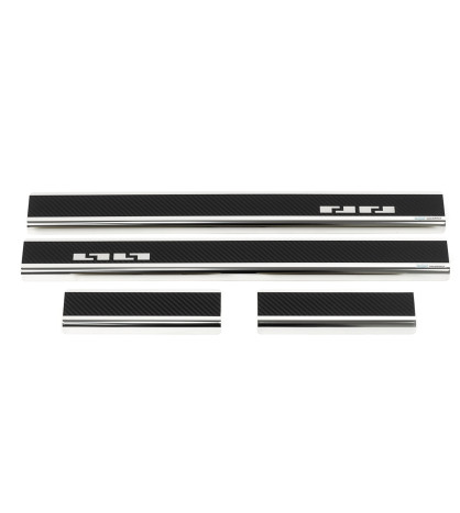 Seuil de porte + fibre en carbone SKODA FABIA II