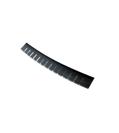 Rear bumper protector + carbon foil FORD FIESTA VIII 5D