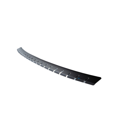 Rear bumper protector + carbon foil NISSAN QASHQAI II FL