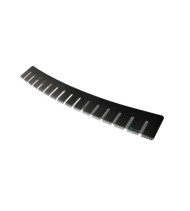 Rear bumper protector + carbon foil TOYOTA YARIS III 2FL 5D