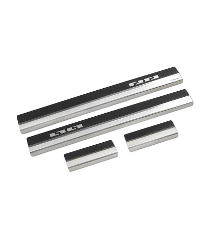 Door sills + carbon foil SUZUKI SWIFT III 5D
