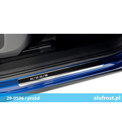 Nakładki progowe + folia karbonowa SKODA KODIAQ II