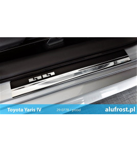Einstiegsleisten + carbon folie TOYOTA YARIS III 5D