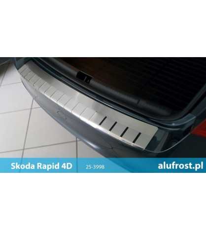 Rear bumper protector SKODA RAPID 4D