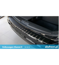 Rear bumper protector + carbon foil VOLKSWAGEN SHARAN II
