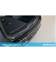 Rear bumper protector + carbon foil VOLKSWAGEN SHARAN II
