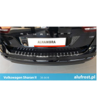 Rear bumper protector + carbon foil VOLKSWAGEN SHARAN II