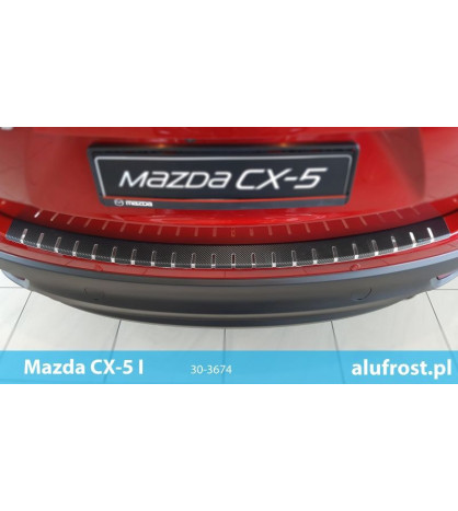 Rear bumper protector + carbon foil MAZDA CX-5