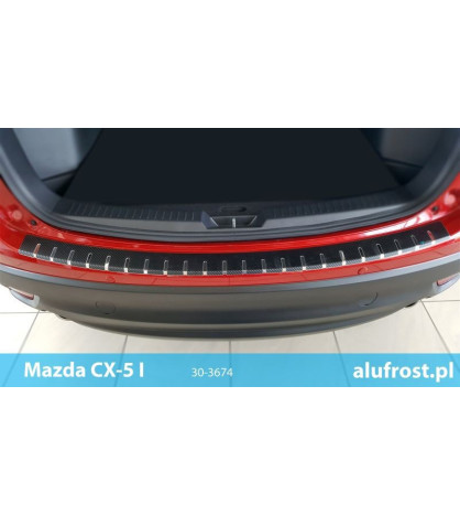 Rear bumper protector + carbon foil MAZDA CX-5