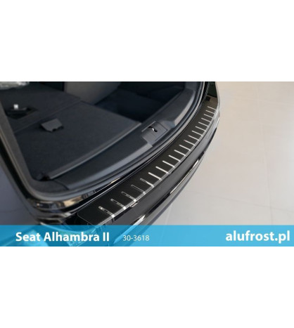 Rear bumper protector + carbon foil SEAT ALHAMBRA II