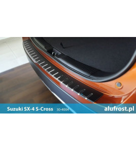 Rear bumper protector + carbon foil SUZUKI SX4 S-CROSS