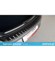 Rear bumper protector + carbon foil SEAT LEON III KOMBI