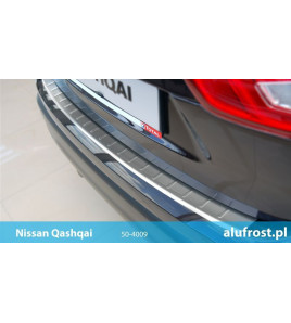 Rear bumper protector (inox) NISSAN QASHQAI II