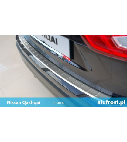 Rear bumper protector (inox) NISSAN QASHQAI II